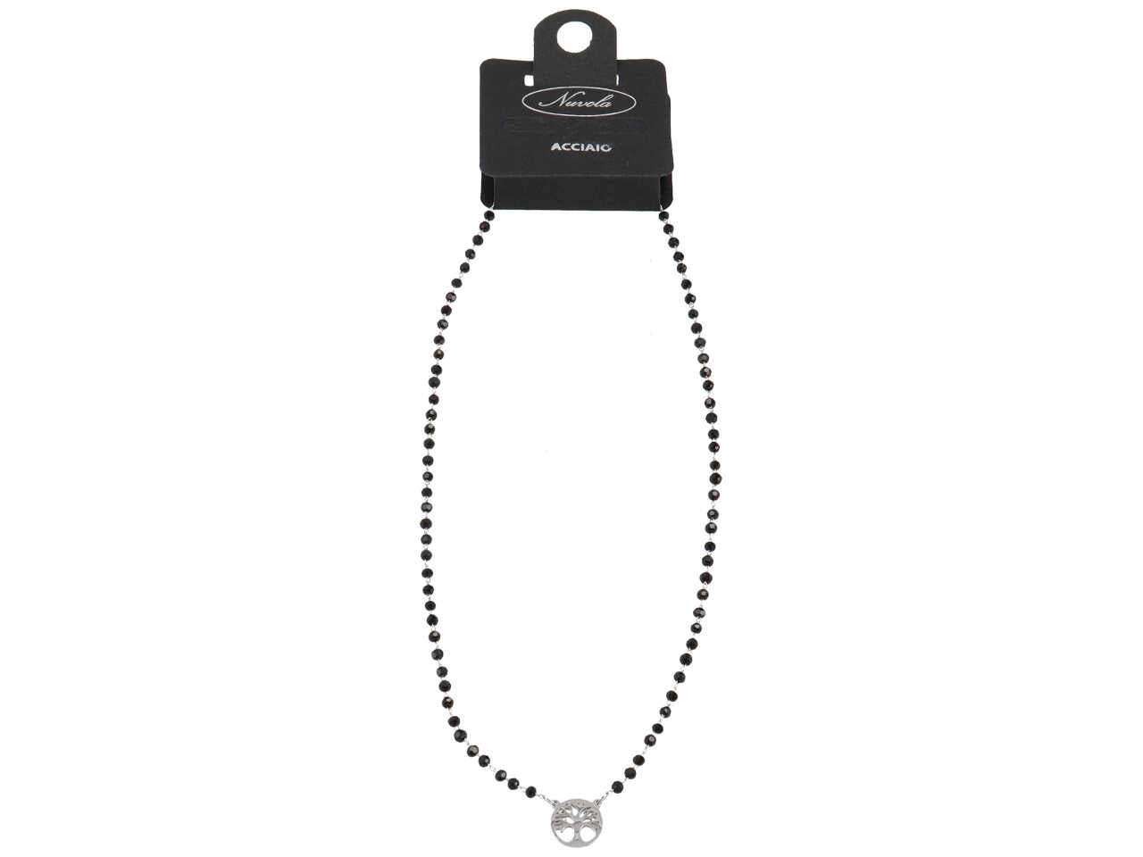 Collana cristalli neri e albero della vita
