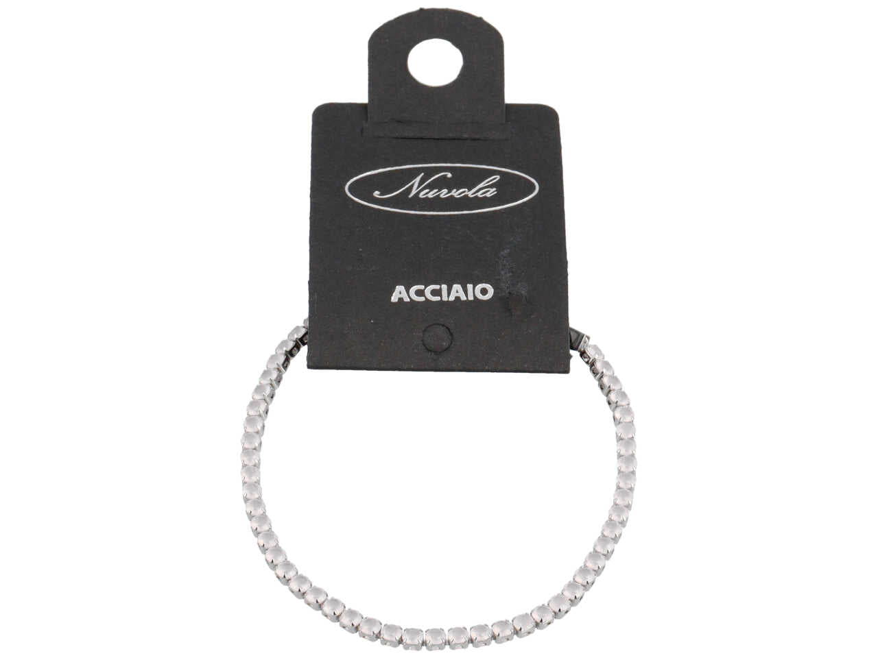 Bracciale tennis doppia chiusura rosa