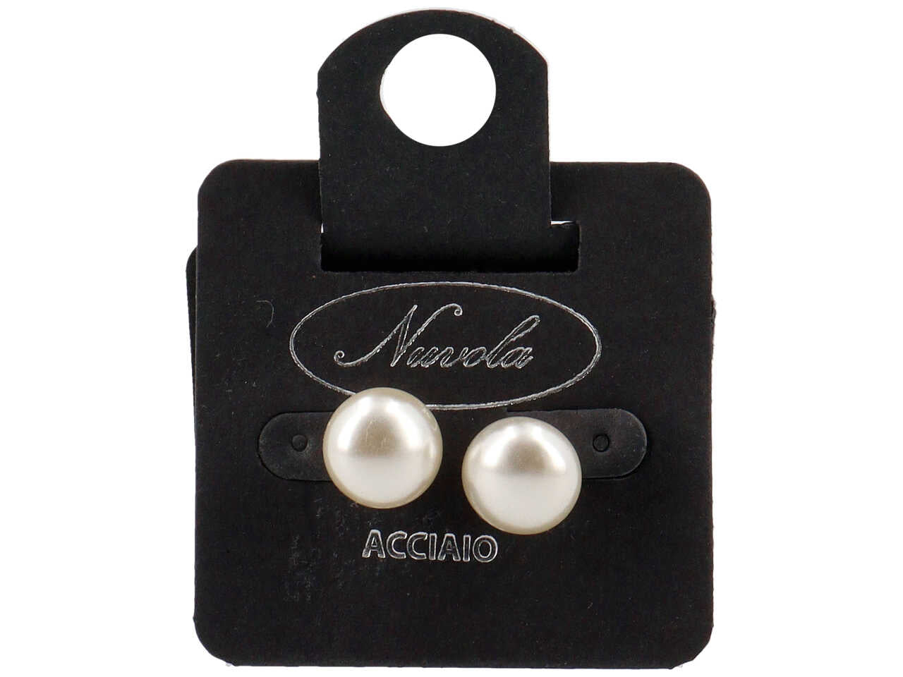 Orecchini perla schiacciata 12mm
