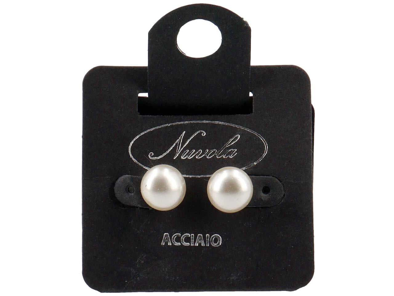 Orecchini perla schiacciata 10mm