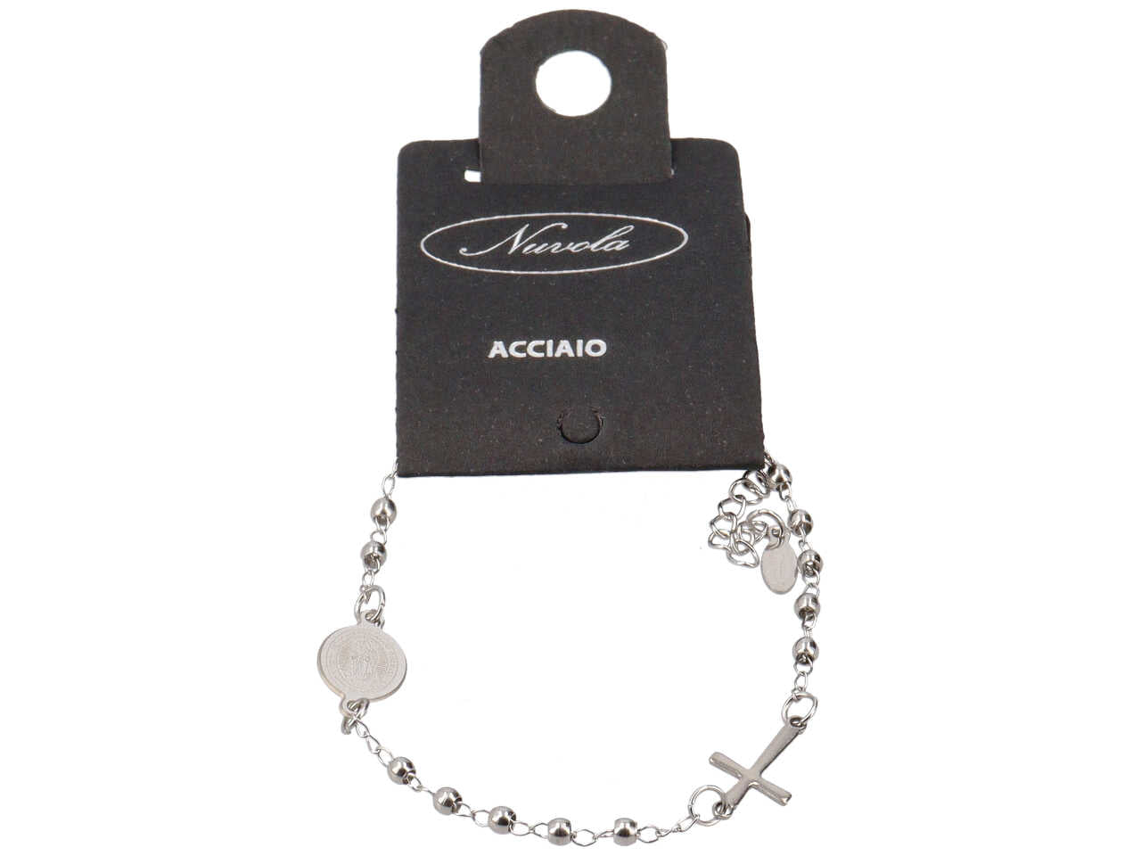 Bracciale rosario chiuso con sfere acciaio