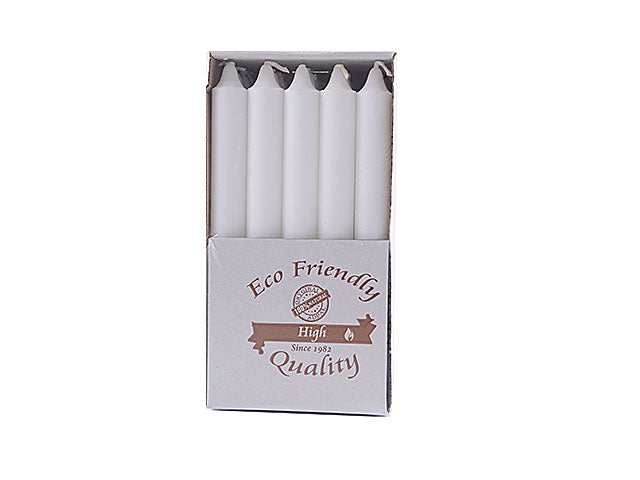 Candela stearica stolowa 200/21 20pz eco friendly bianca