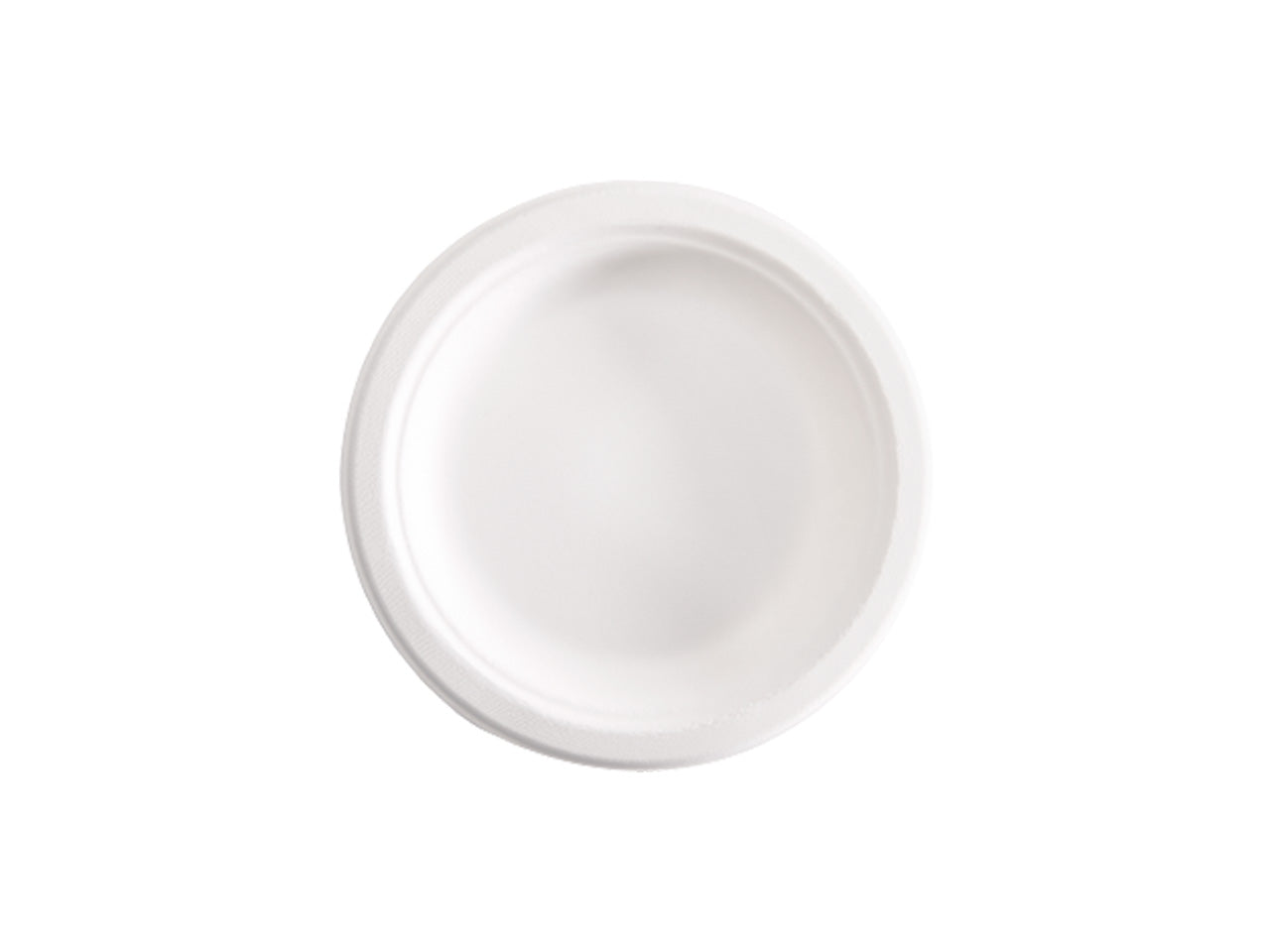 Piatti tondi biodegradabile in polpa di cellulosa compostabile diametro 155mm - confezione da 15 piatti  signor bio