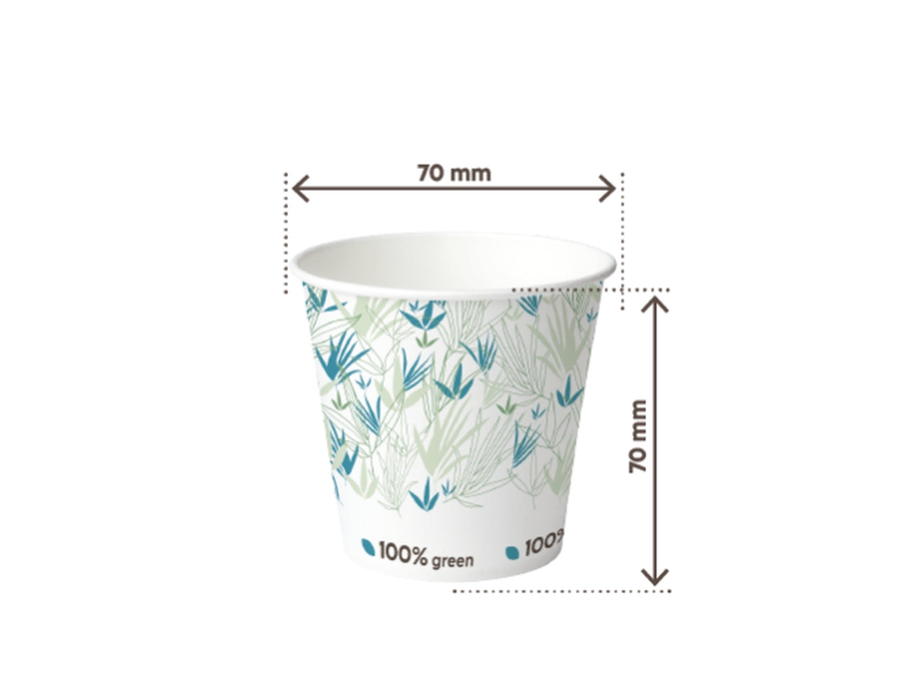 Bicchiere in cartoncino 160ml - confezione da 100 bicchieri