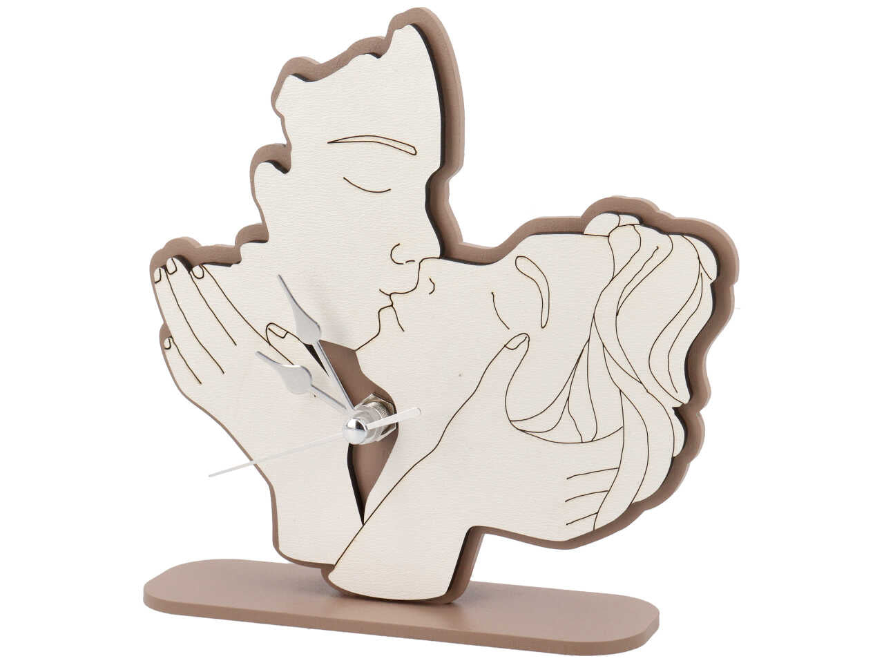 Orologio bacio grande con borsa pelle fango
