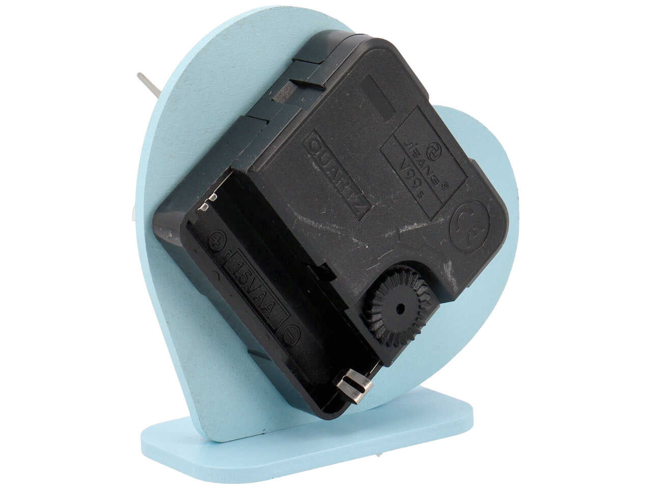 Orologio cuore cane azzurro