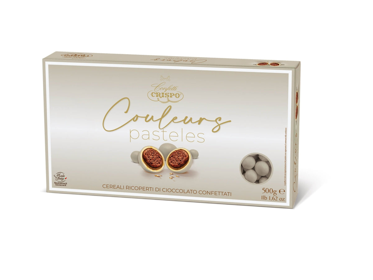 Couleurs pasteles palline di cereali ricoperti di cioccolato colore tortora gr.500