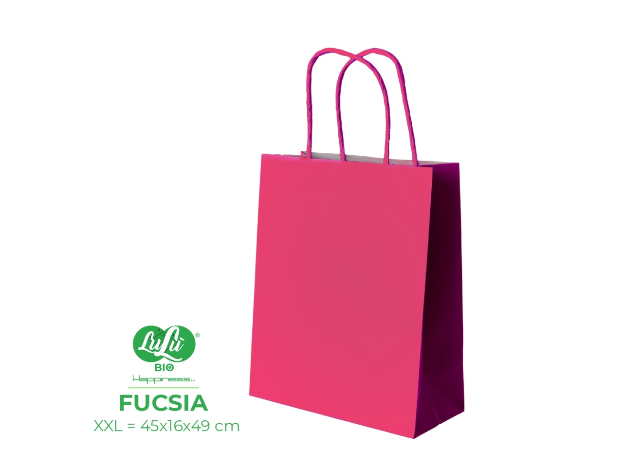 Busta di carta fucsia 36x12x43 cm