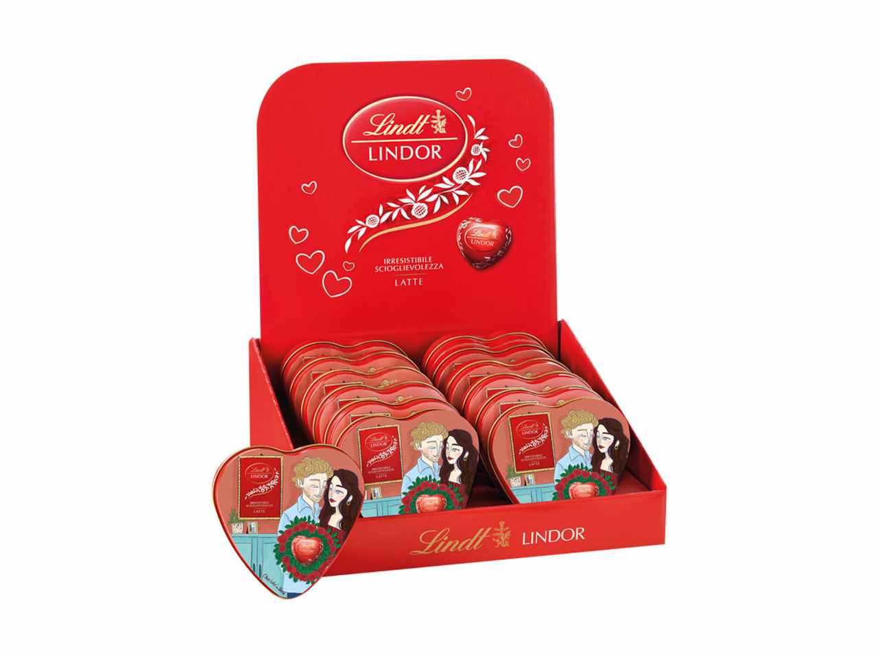Lindt lattina cuore charlotte 55gr