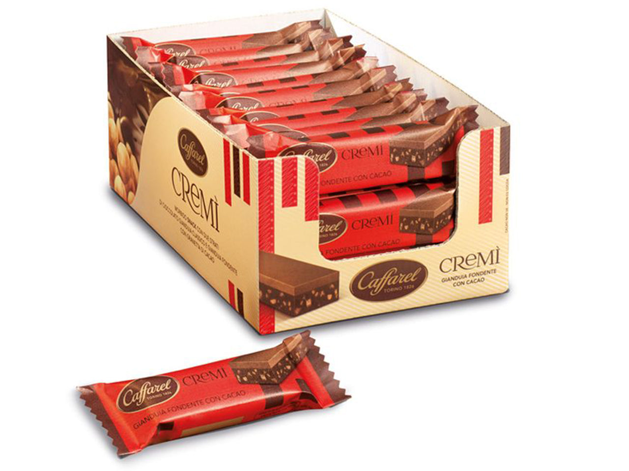 Caffarel snack cremÃ¬ gianduia fondente con cacao da 26 gr
