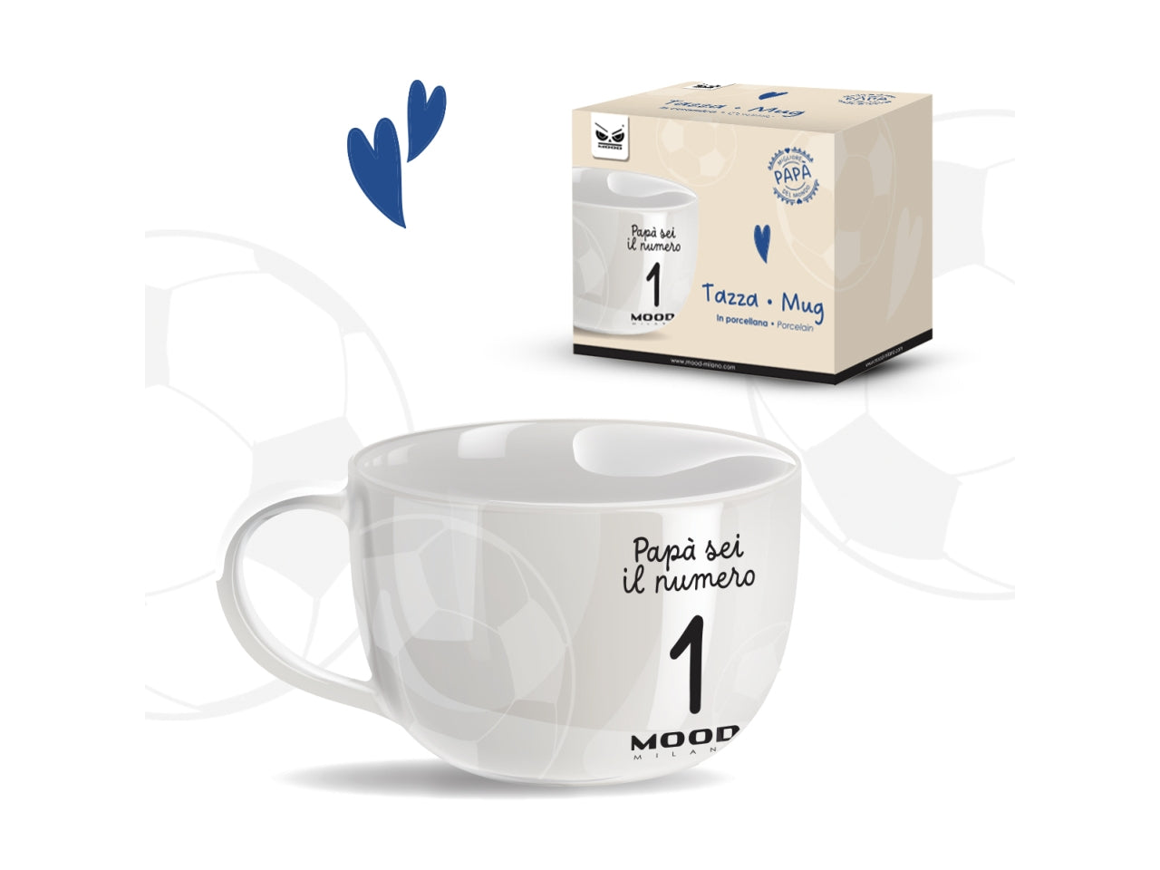 Tazza colazione papa sei il numero 1