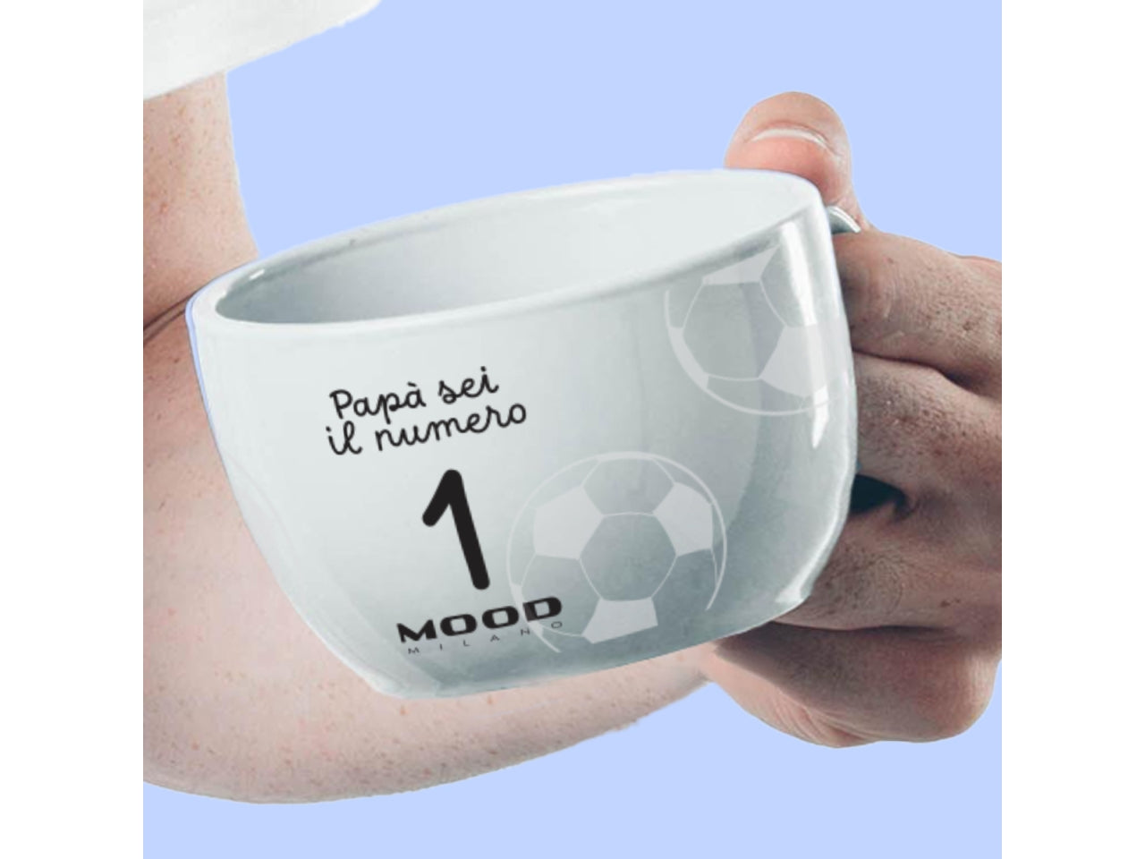 Tazza colazione papa sei il numero 1