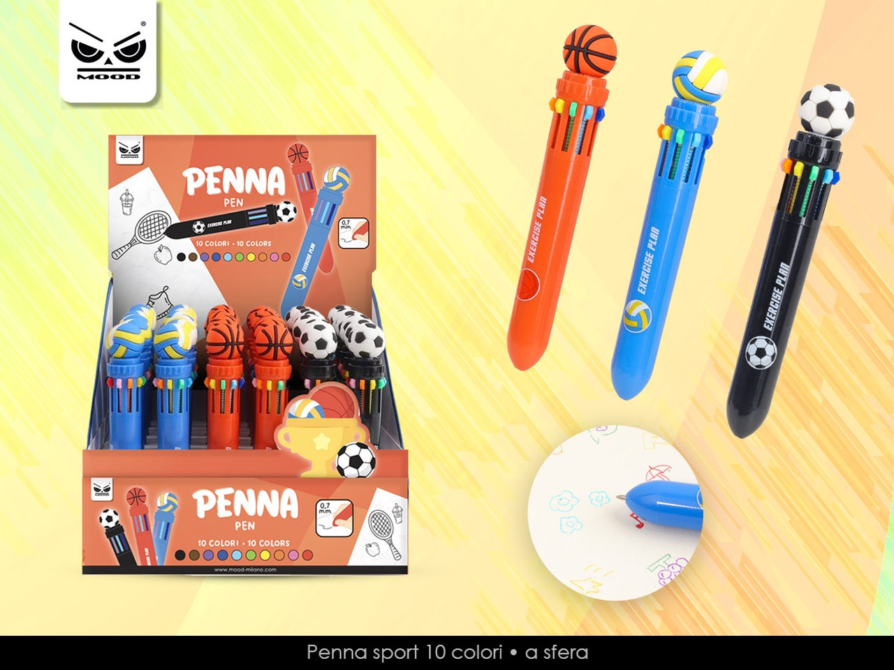 Penna 10 colori sport