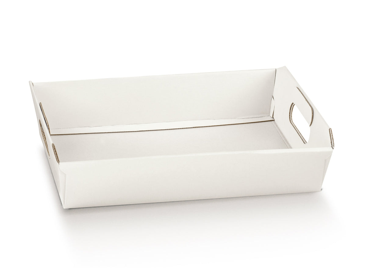 Fibra bianca cesto 31x22x9cm
