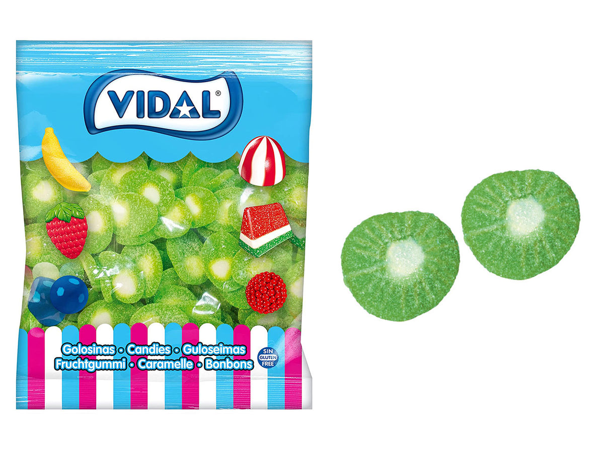 Gommose kiwi frizzanti in busta da 250 pezzi