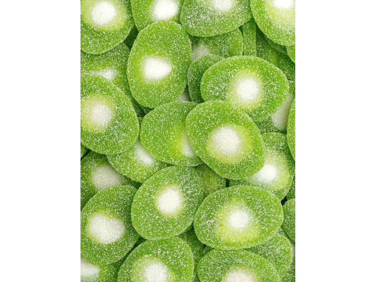 Gommose kiwi frizzanti in busta da 250 pezzi