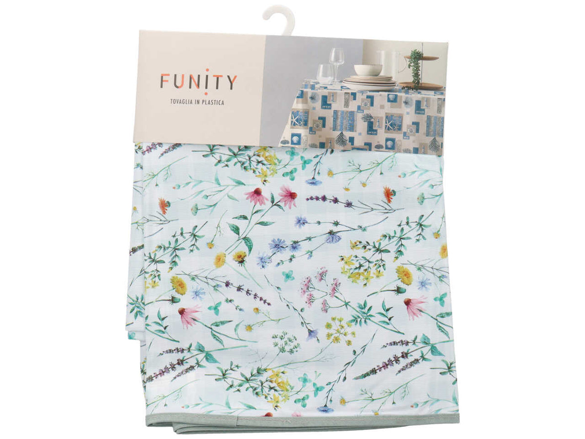 Funity tovaglia in plastica stampata reversibile cm 140*240 12p unica