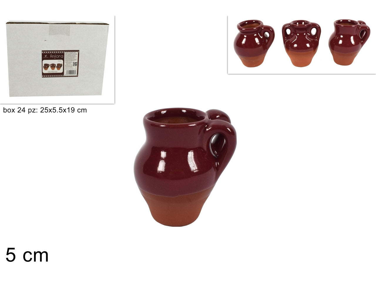 Anforetta 5cm bordeaux