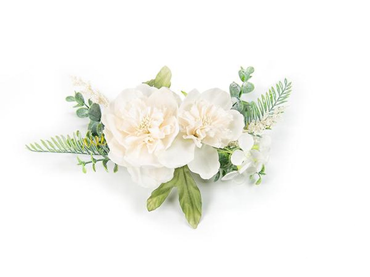 Tralcio con fiori 9x25cm di colore panna