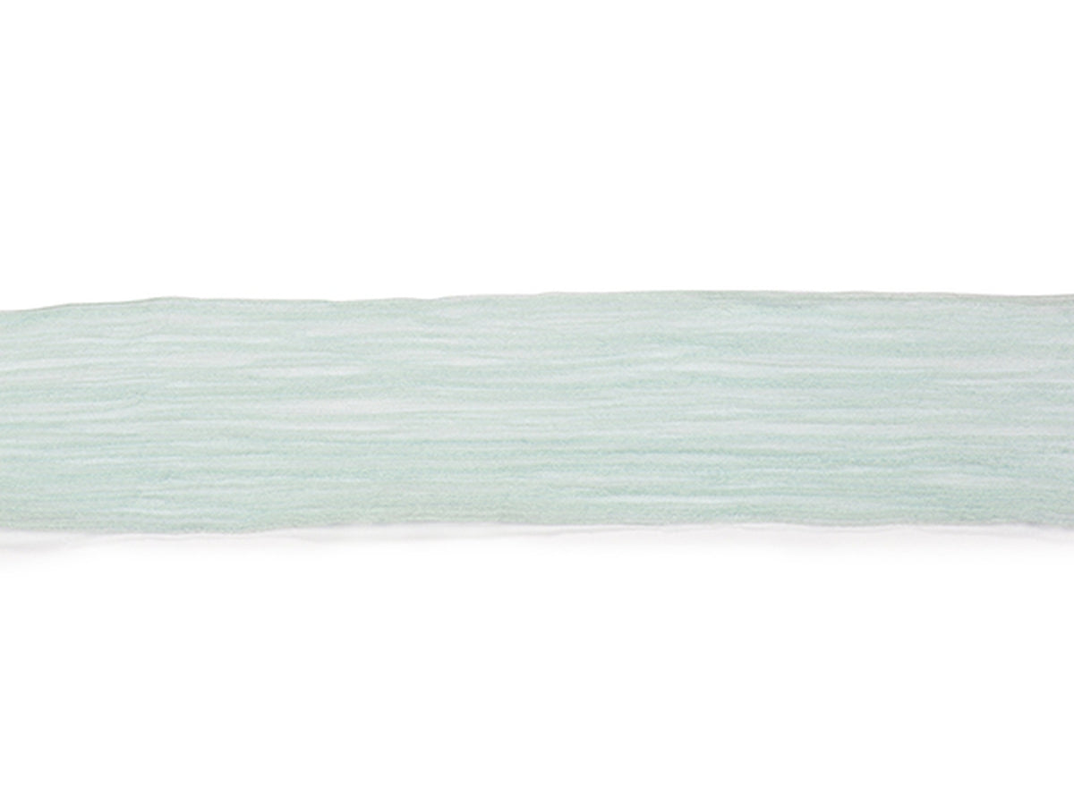 Nastro crinkle chiffon 3,8cm x10mt di colore celeste polvere