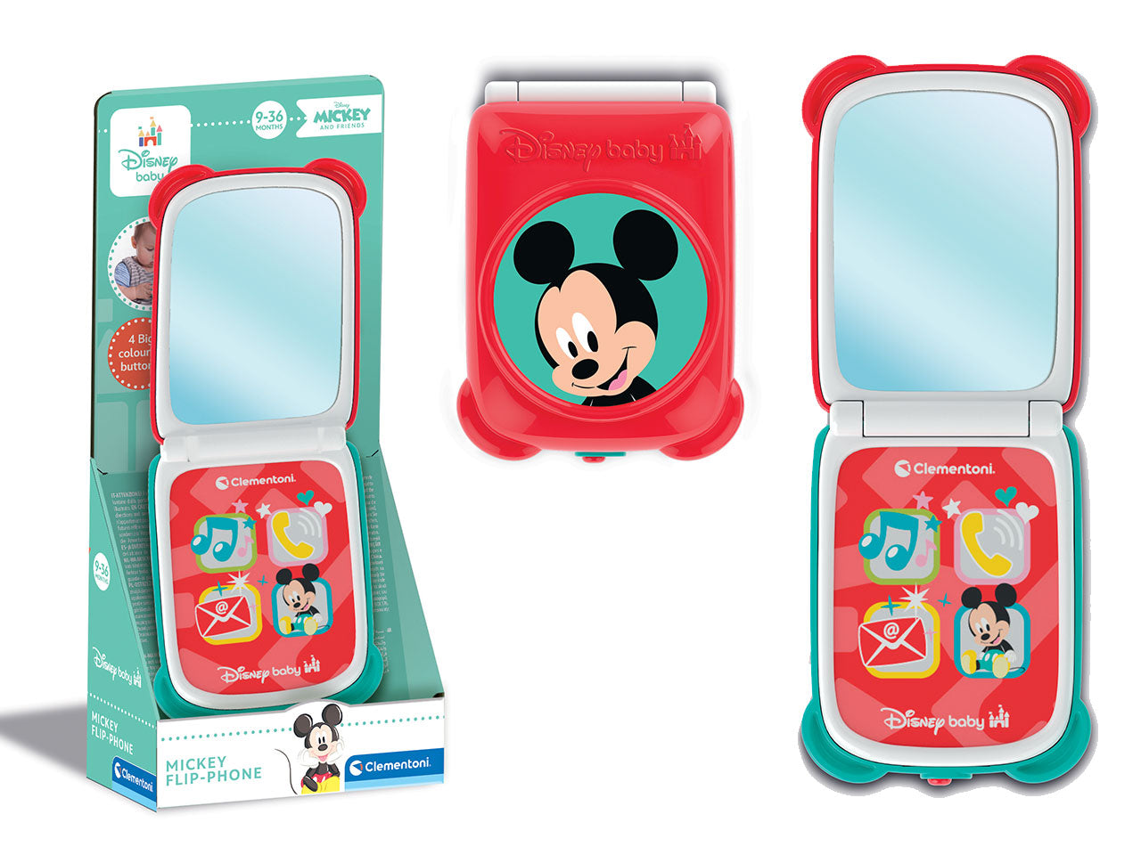 Mickey flip phone