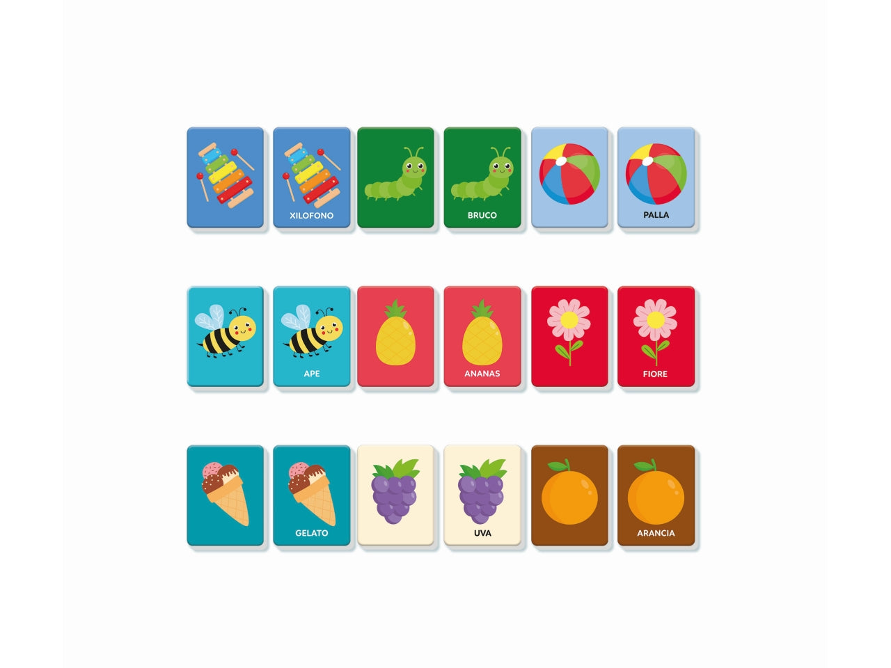 Montessori flashcards baby primo memo