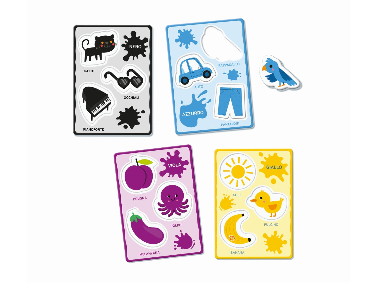 Montessori baby parole e colori