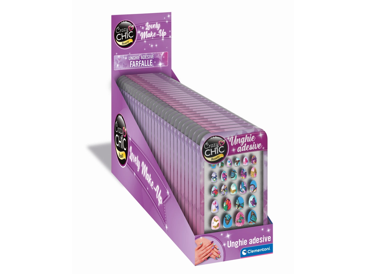 Unghie adesive - farfalle