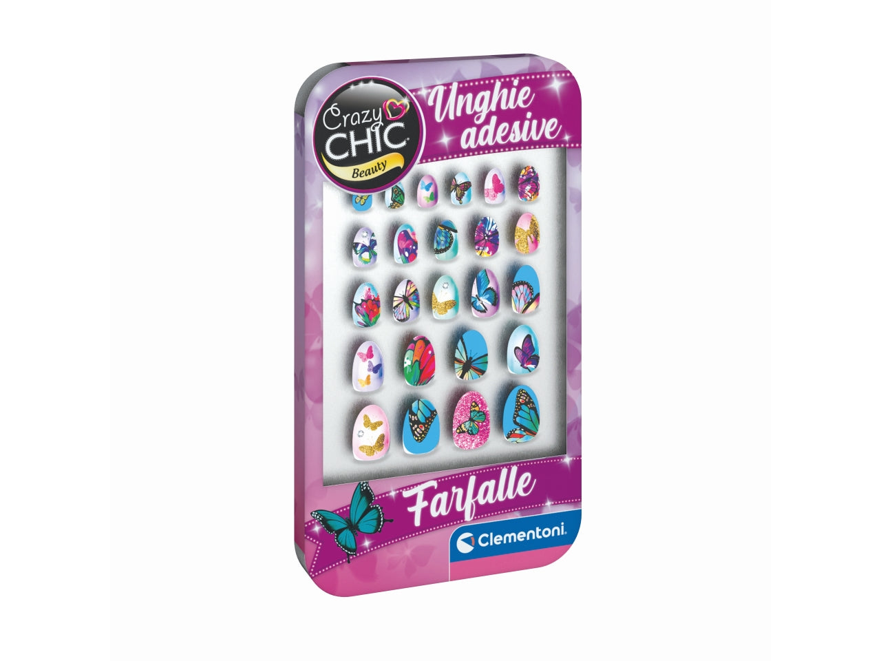 Unghie adesive - farfalle