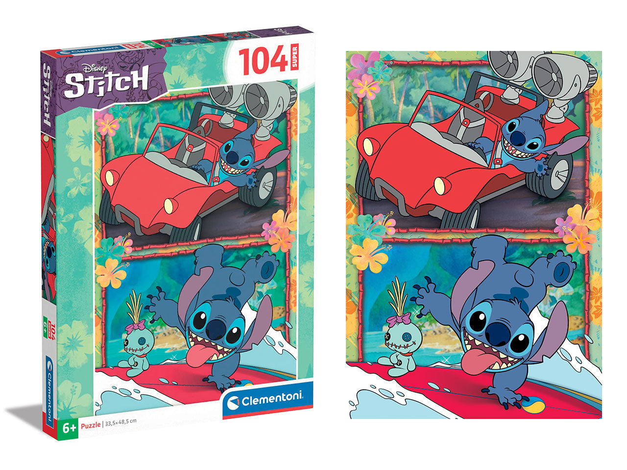 Puzzle da 104 pezzi super disney stitch