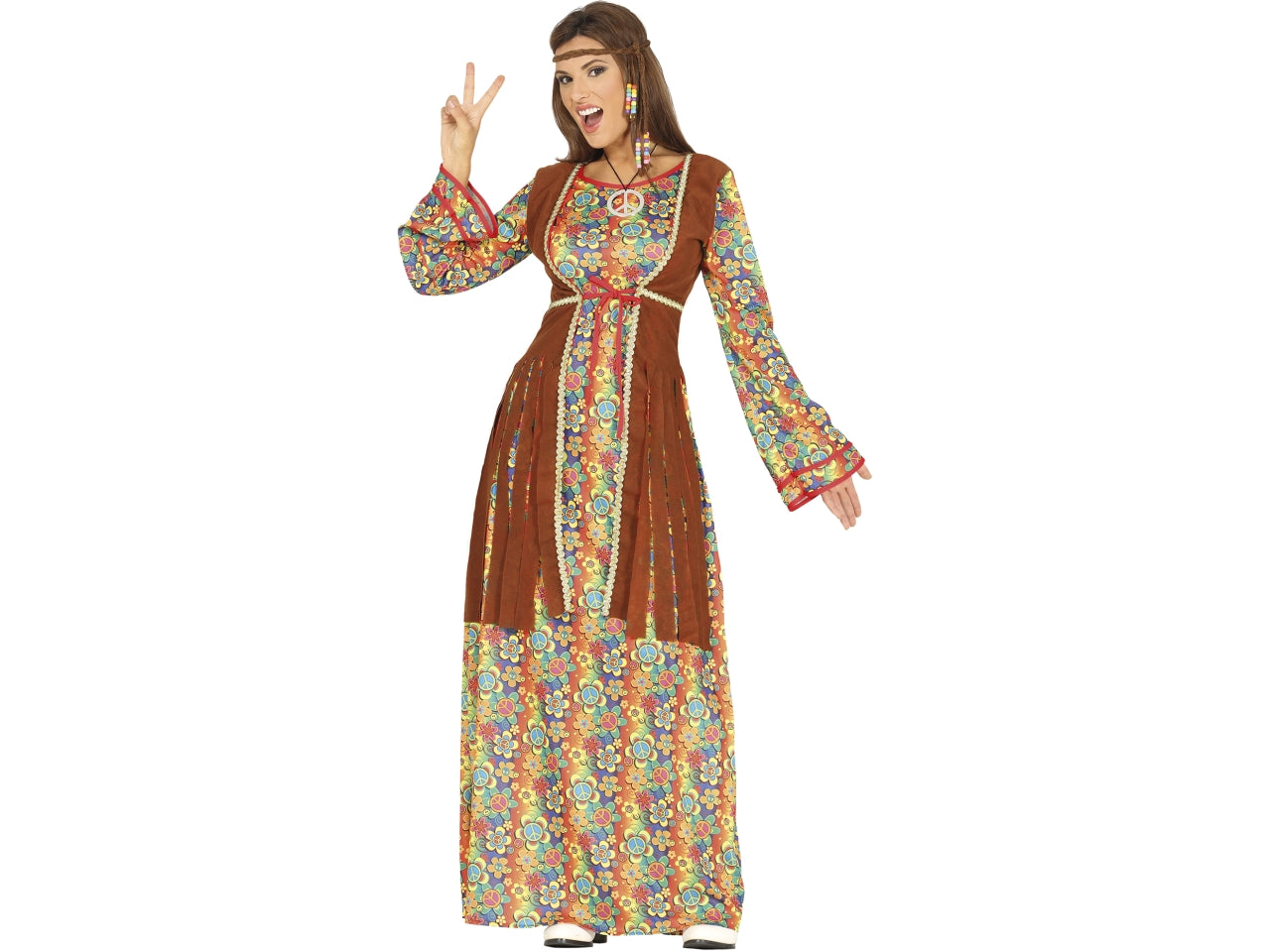 Costume adulto hippie donna taglia 38-40