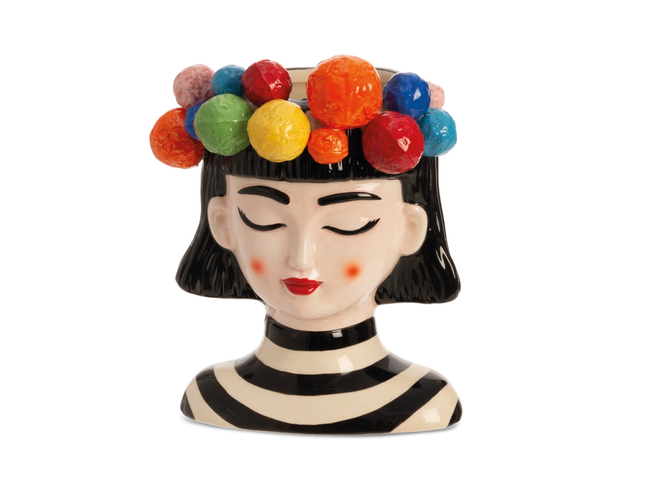 Vaso decorativo mezzo busto donna h.17 linea yvonne