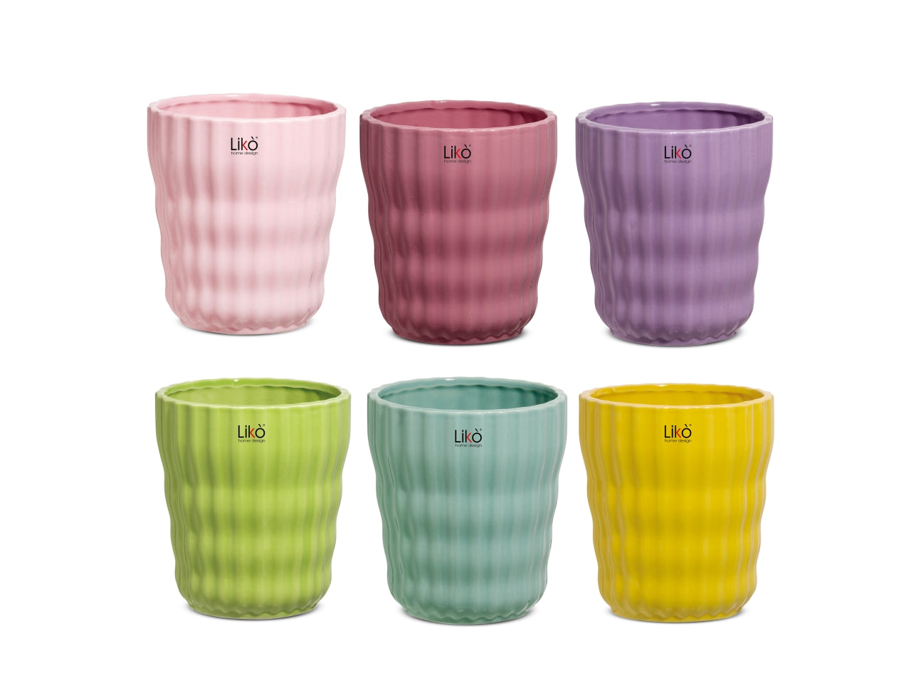 Vaso cachepot susan d.13xh 14,5cm in colori assortiti