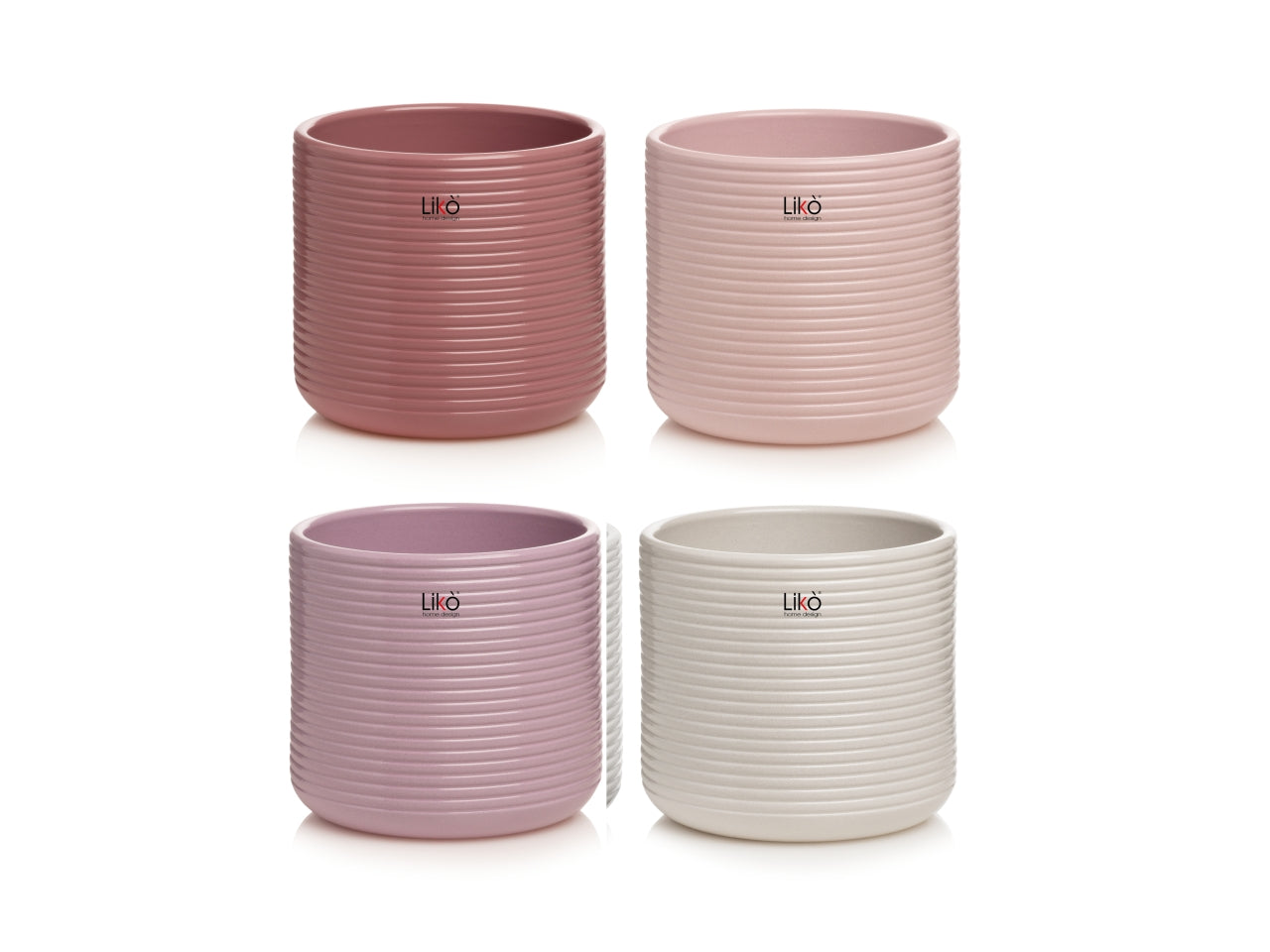Vaso cachepot nabila d.16,5xh 15,5cm di colori assotiti