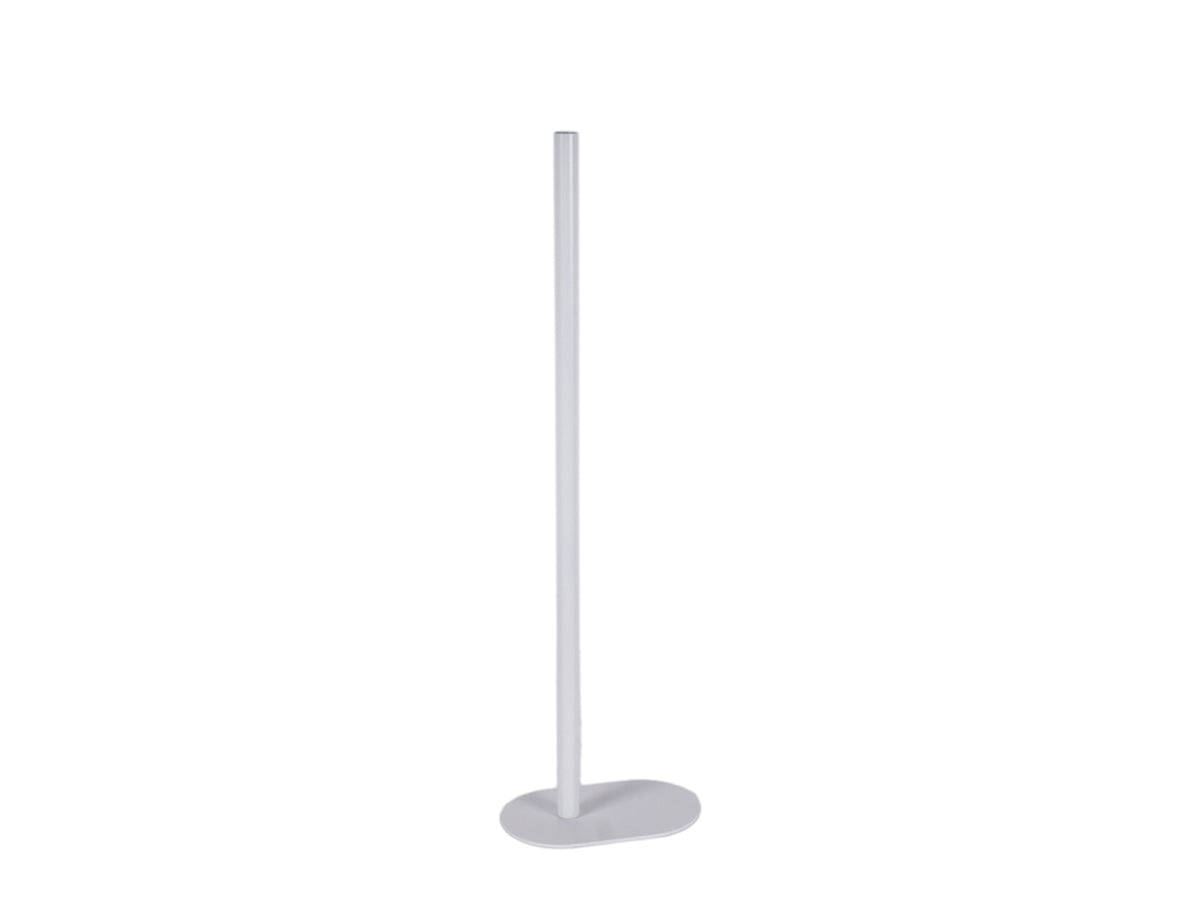 Portafiore in metallo 15x9x50cm di colore bianco