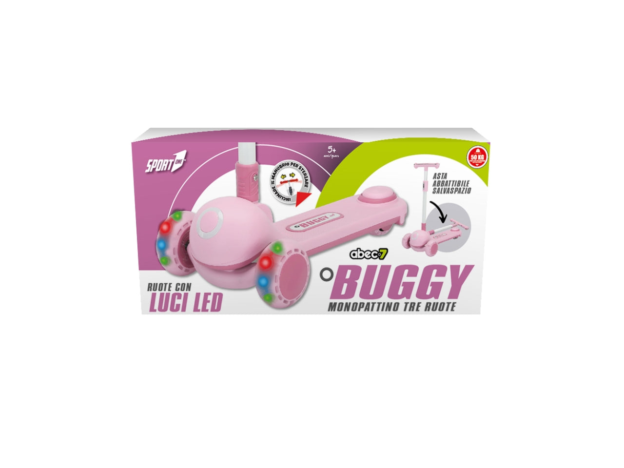 Monopattino 3Ruote Buggy Rosa