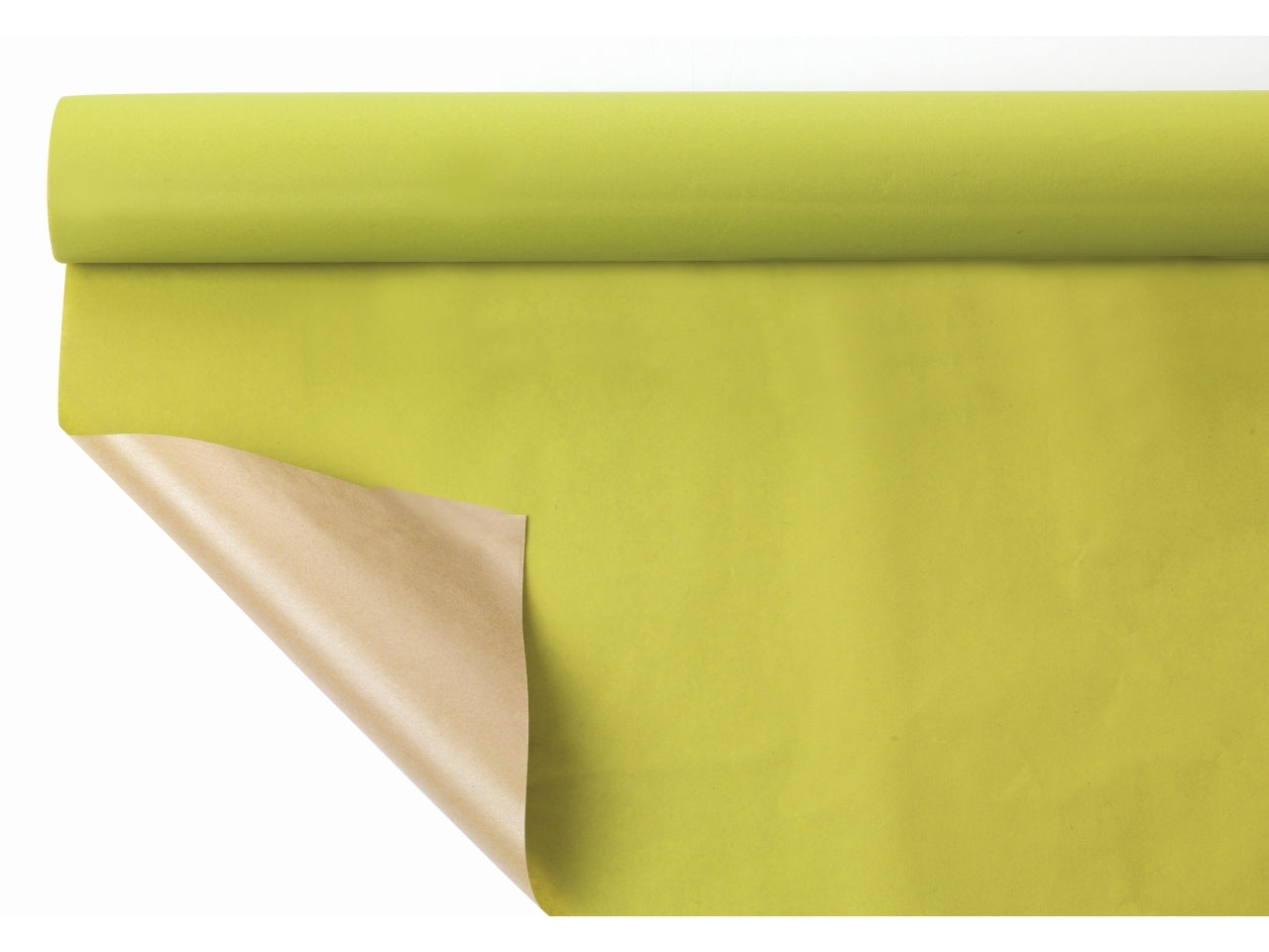 Bobina carta fondo pieno 1X25mt verde mela