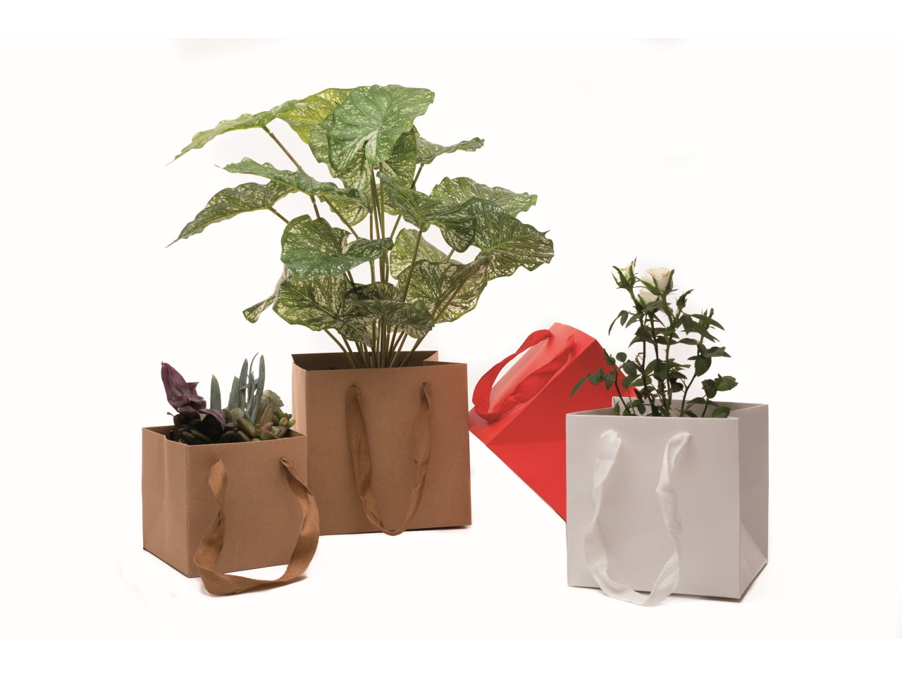 Shopper cube in carta kraft 220gr. 17x17x17cm