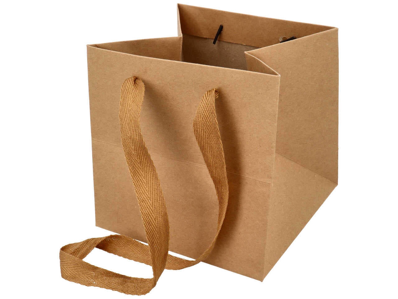Shopper cube in carta kraft 220gr. 17x17x17cm