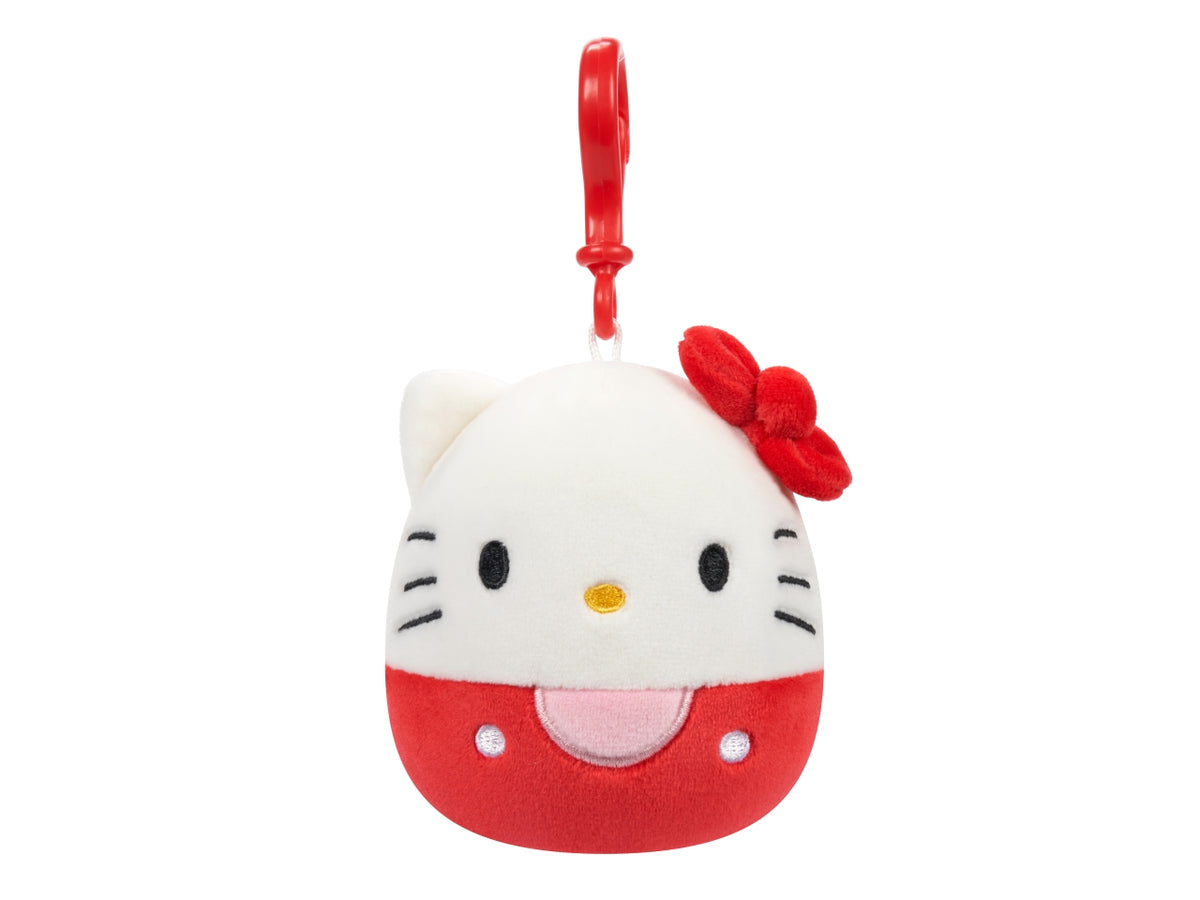 Peluche squishmallows personaggi clip on hello kitty and friends 10cm