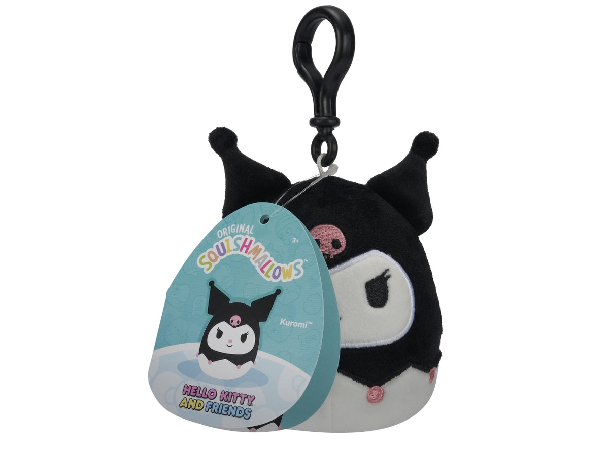 Peluche squishmallows personaggi clip on hello kitty and friends 10cm