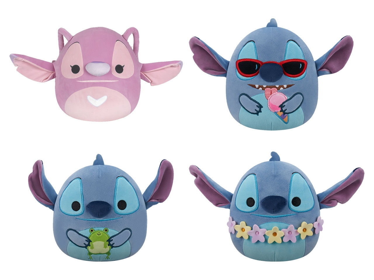 Peluche squishmallows disney stitch 25cm assortiti