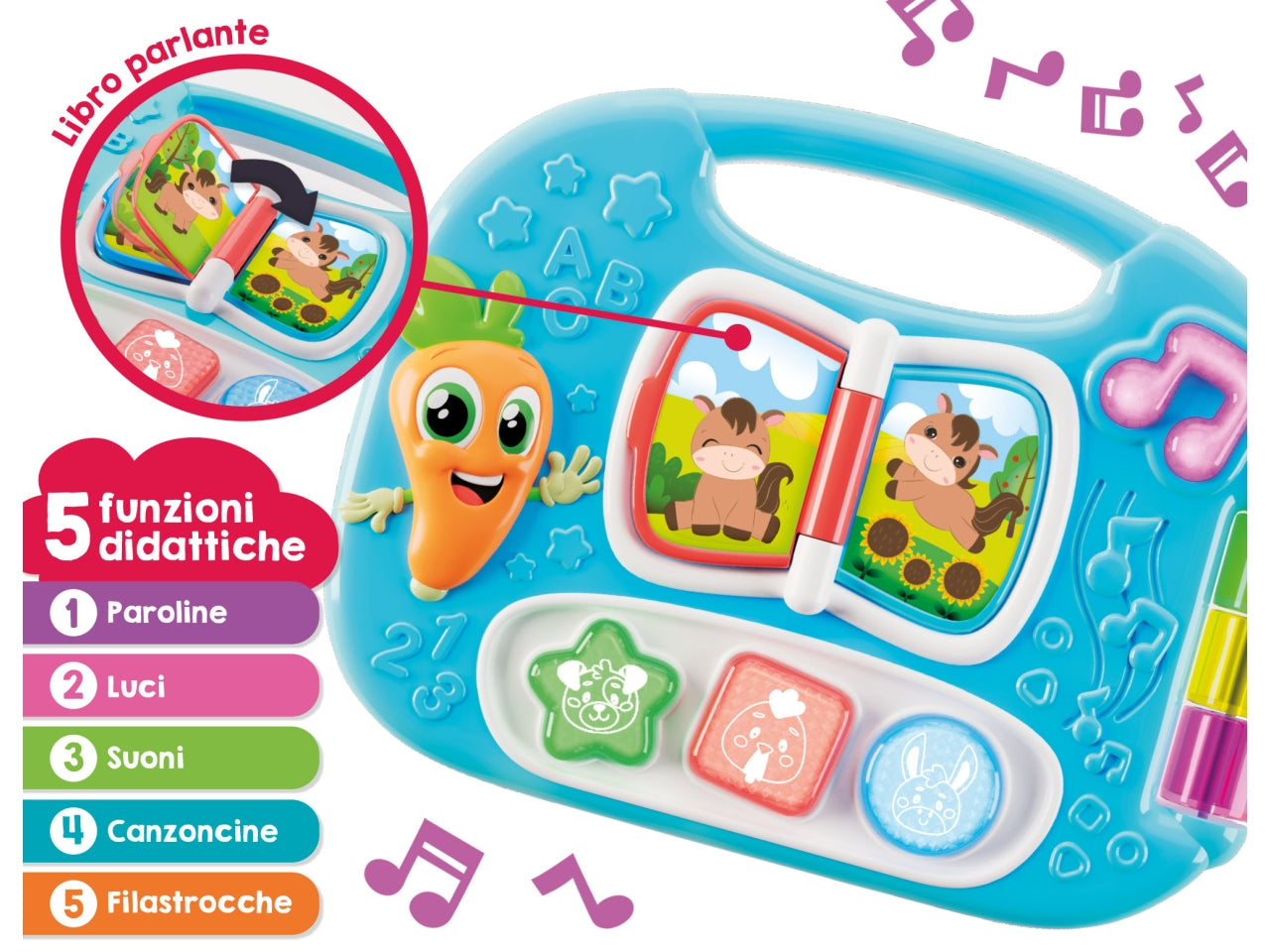 Carotina mini tavolino educativo fattoria