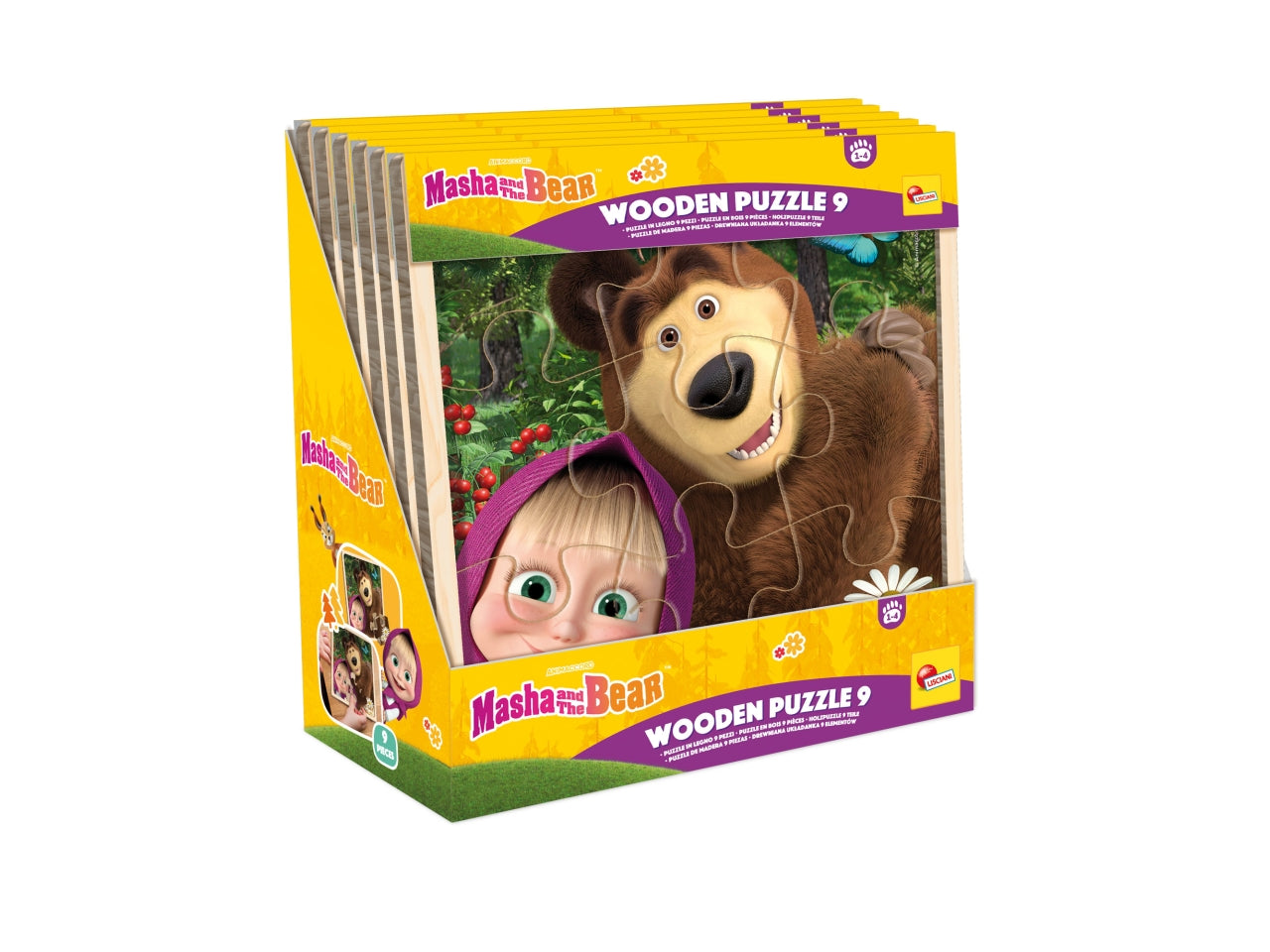 Puzzle in legno 9 pezzi masha