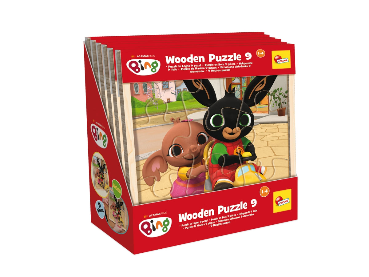 Bing wooden puzzle 9 in display 6