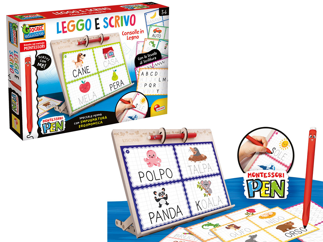 Montessori pen consolle educativa