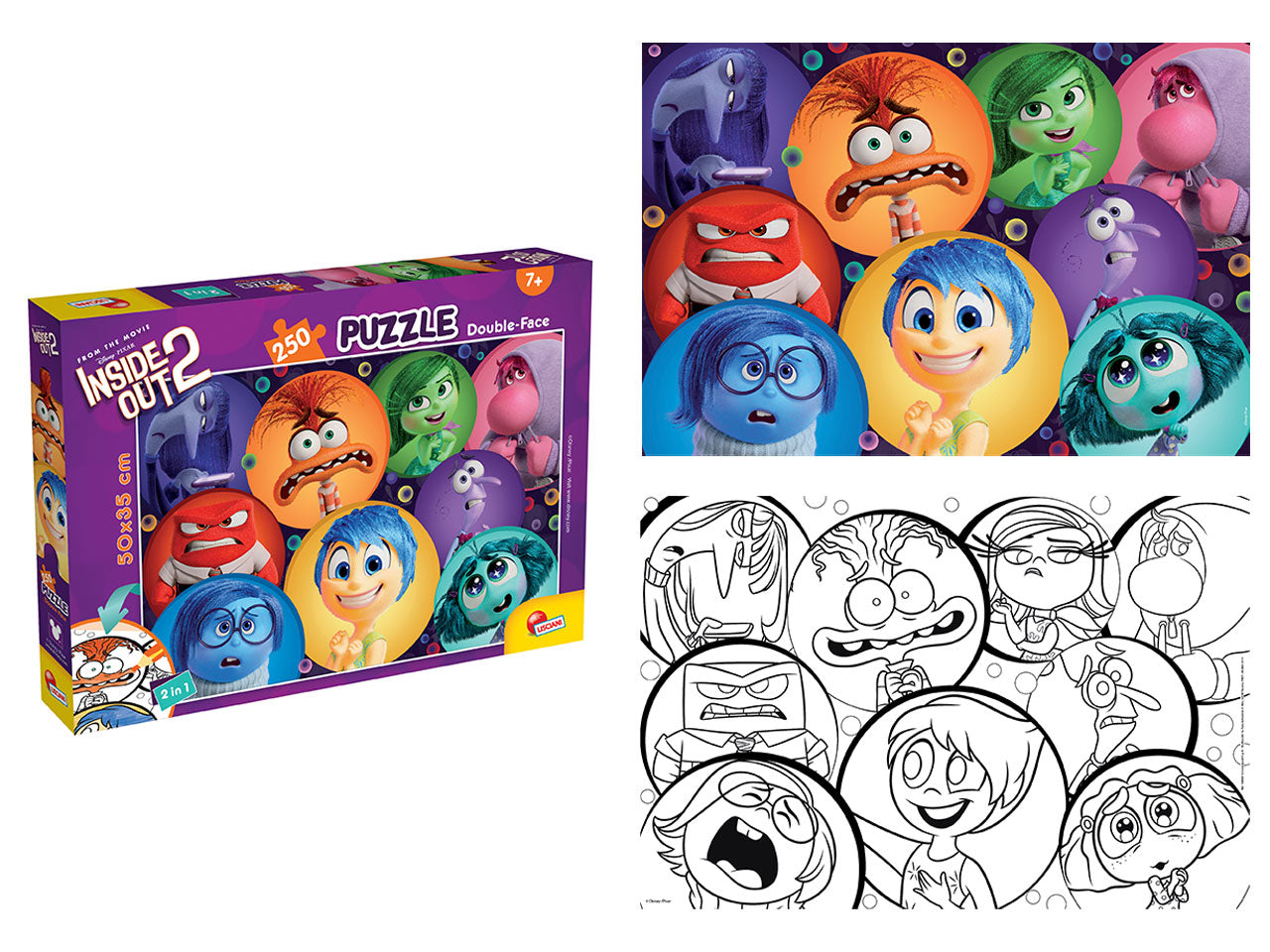 Puzzle 250 pezzi df plus inside out 2 disney