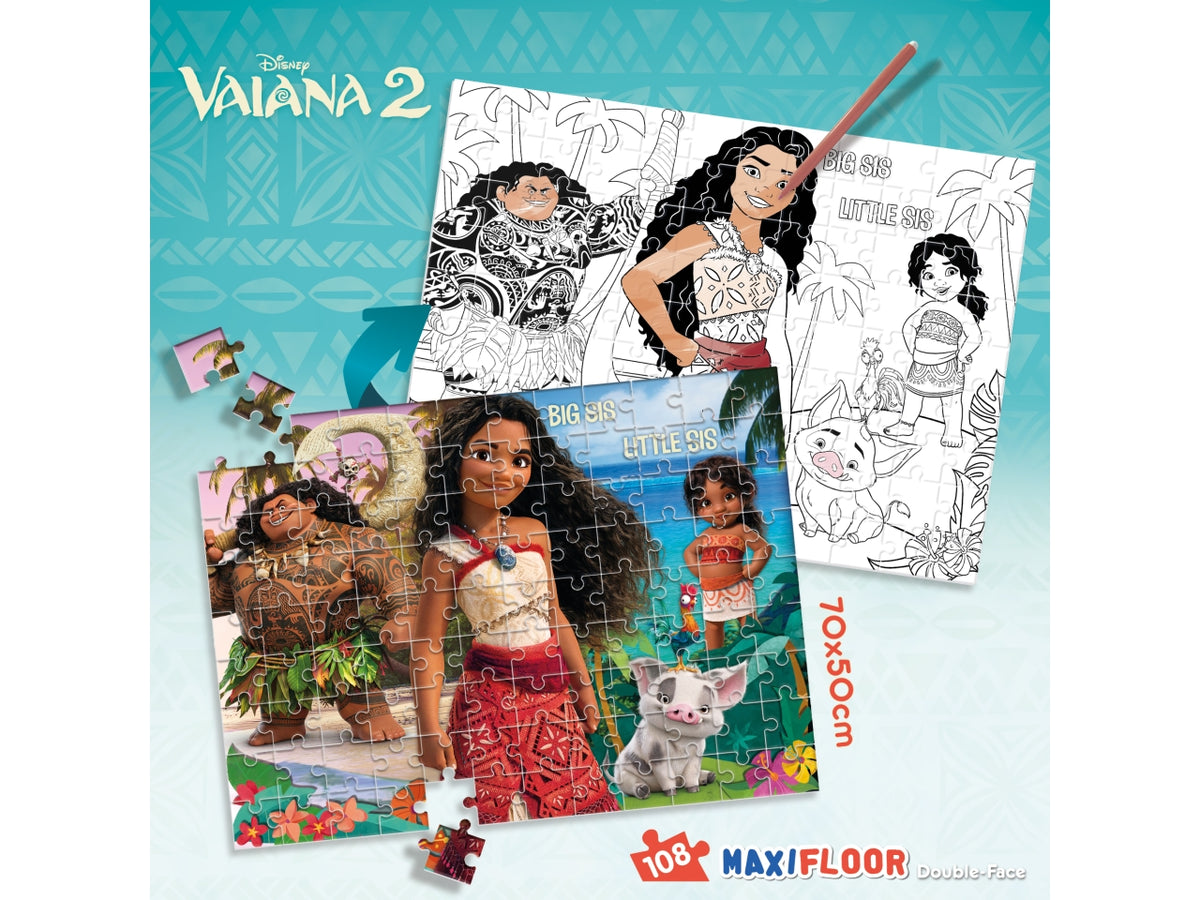 Puzzle maxifloor 108 pezzi oceania 2 disney