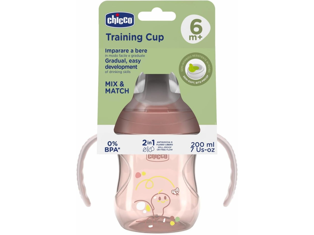 Tazza training rosa consigliato da 6m+