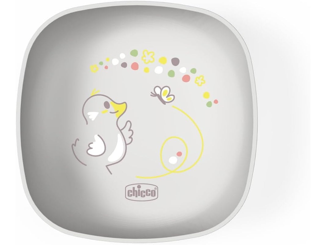 Ciotolina con coperchio consigliato da 6m+ di colore grigio